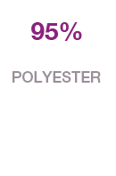95% polyester